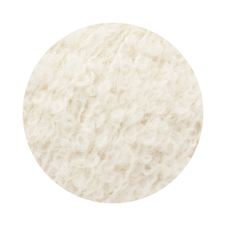 Drops Design Drops Alpaca Bouclé, Farbe 0100 off white – Alpaka, Schurwolle und Synthetik bei Lieblingsgarn