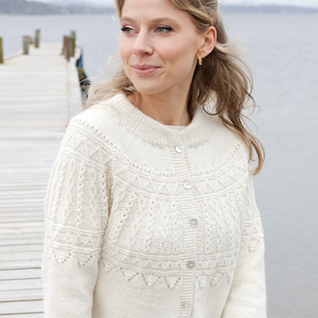 Drops Design Pattern Strickjacke Avalanche Cardigan Strickset - Drops (PDF) bei bei bei bei Lieblingsgarn