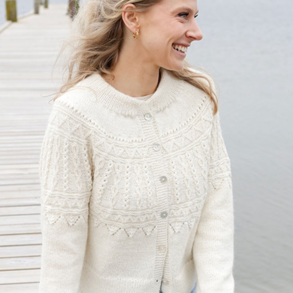 Drops Design Pattern Strickjacke Avalanche Cardigan Strickset - Drops (PDF) bei bei bei bei Lieblingsgarn