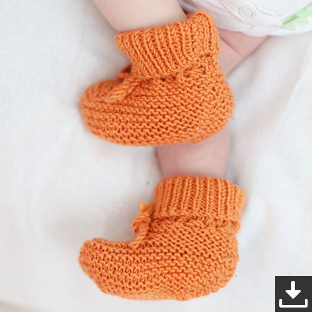 Drops Design Pattern Schuhe Orange Muffin Slippers Strickset - Drops (PDF) bei bei bei bei Lieblingsgarn