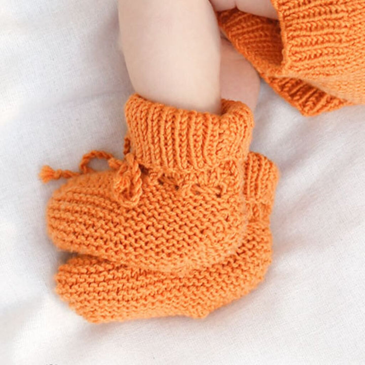 Drops Design Pattern Schuhe Orange Muffin Slippers Strickset - Drops (PDF) bei bei bei bei Lieblingsgarn