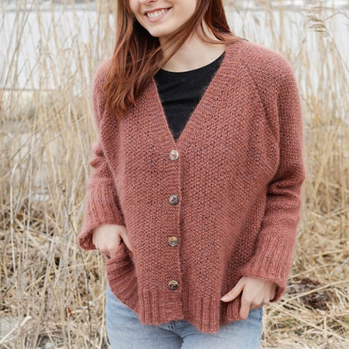 Drops Design Pattern Strickjacke Copper River Cardigan Strickset - Drops (PDF) bei bei bei bei bei bei bei Lieblingsgarn