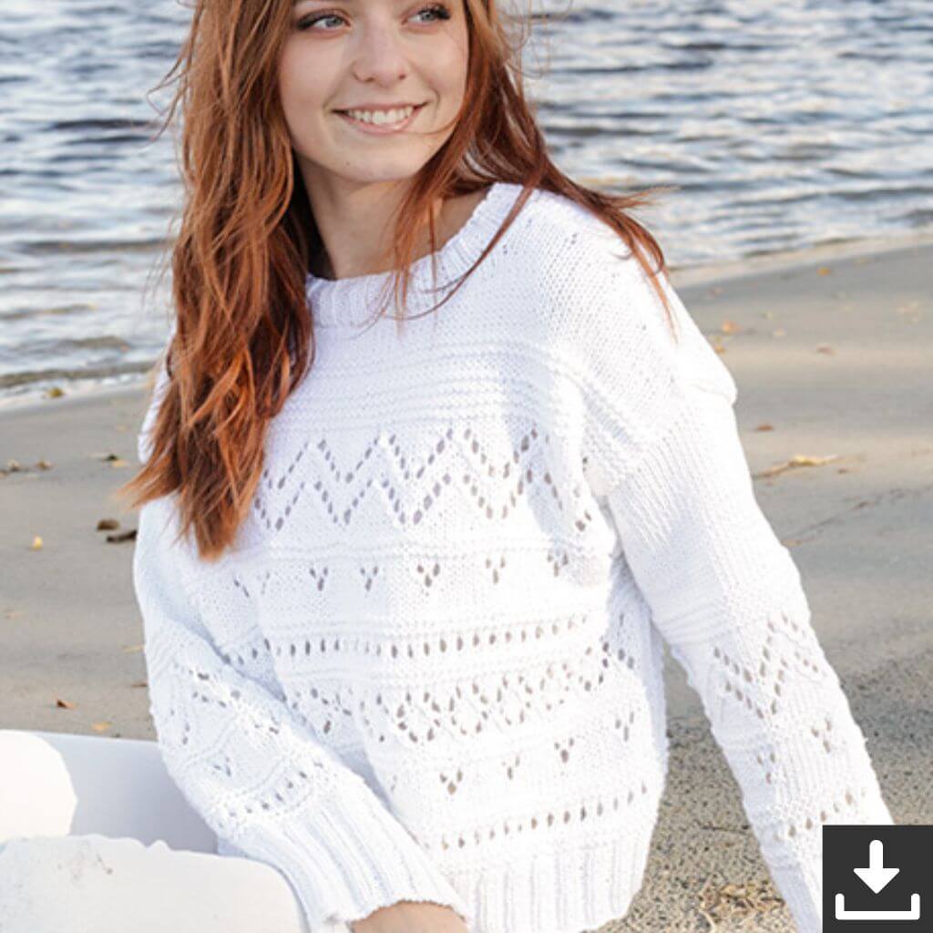 Drops Design Pattern Pullover Frosted Mountains Sweater Strickset - Drops (PDF) bei bei bei bei Lieblingsgarn