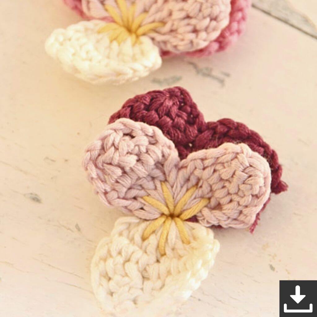 Drops Design Pattern Violet Dreams Blumen Häkelset - Drops Design (PDF) bei bei bei bei bei bei Lieblingsgarn