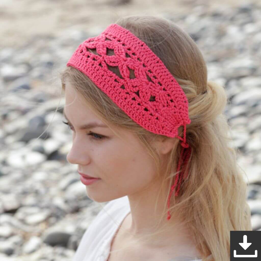 Drops Design Pattern Haarband Emmylou Häkelset - Drops (PDF) bei bei bei bei bei bei bei bei Lieblingsgarn