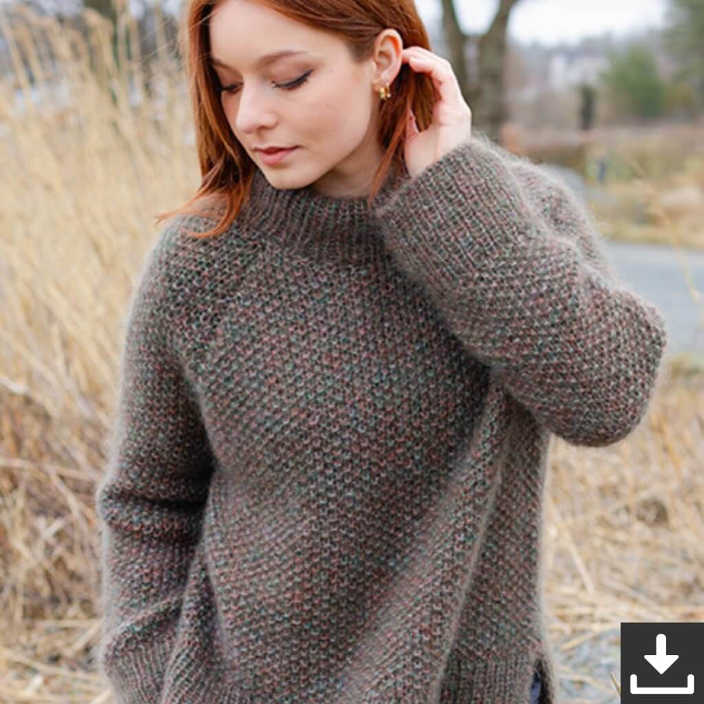 Drops Design Pattern Pullover Forest Trails Sweater Strickset - Drops (PDF) bei bei bei bei Lieblingsgarn