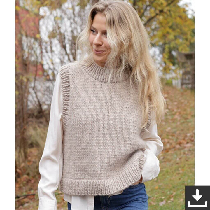 Drops Design Pattern Pullunder Isla Slipover Strickset - Drops (PDF) bei bei bei bei bei bei bei Lieblingsgarn