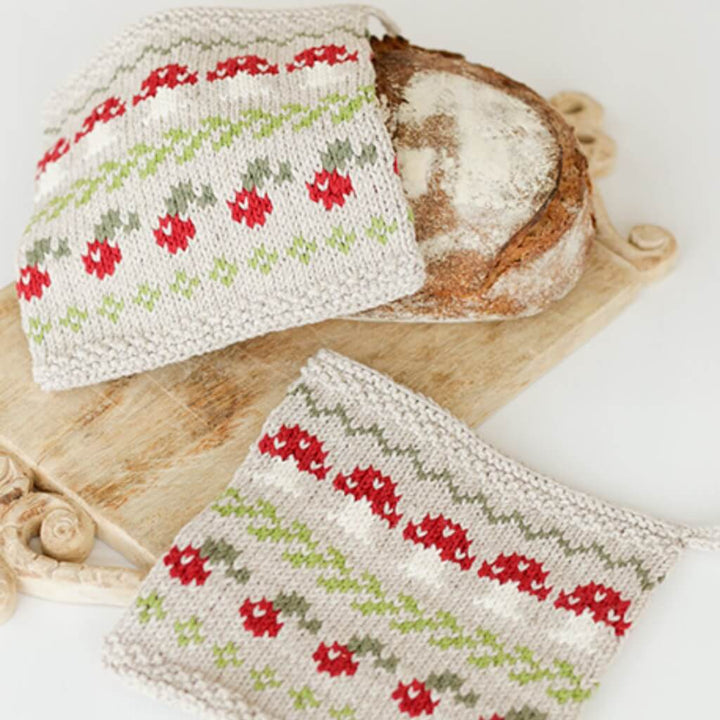 Drops Design Pattern Topflappen im Pilzdesign Strickset - Drops (PDF) bei bei bei bei Lieblingsgarn
