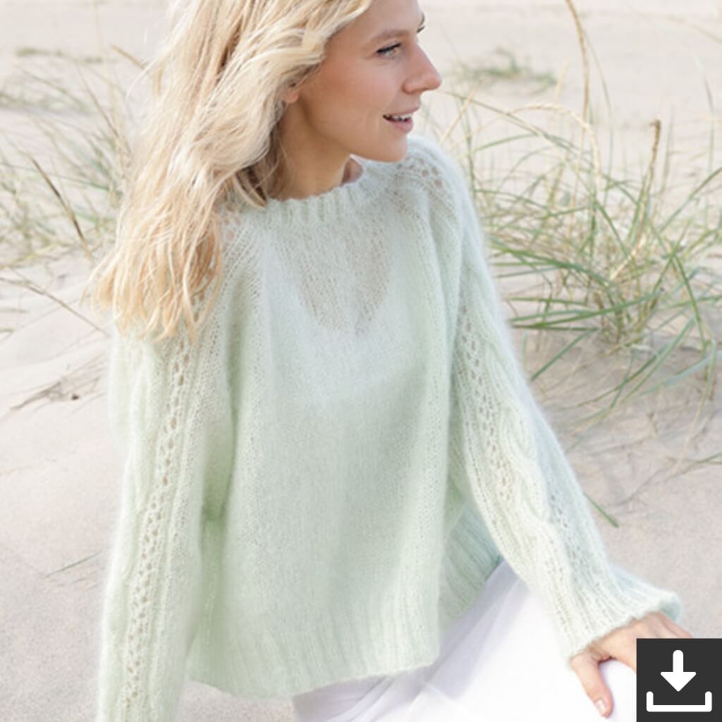 Drops Design Pattern Pullover Sweet Spring Strickset - Drops (PDF) bei bei bei bei bei bei bei Lieblingsgarn