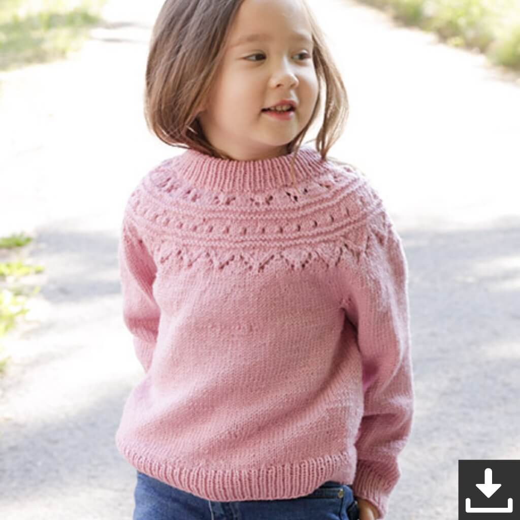 Drops Design Pattern Pullover Running Circles Sweater Strickset - Drops (PDF) bei bei bei bei Lieblingsgarn