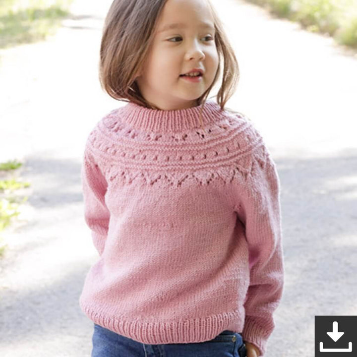 Drops Design Pattern Pullover Running Circles Sweater Strickset - Drops (PDF) bei bei bei bei Lieblingsgarn