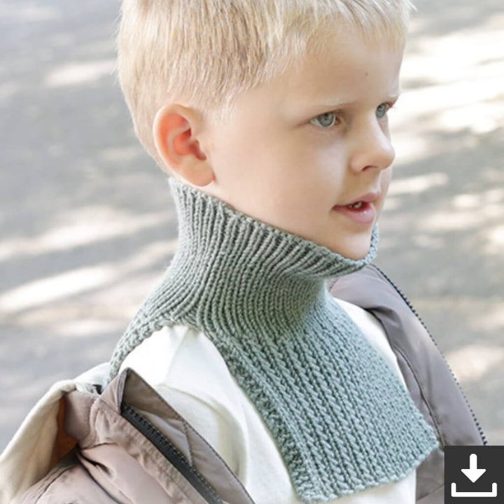 Drops Design Pattern Kragenschal Trailhead Neck Warmer Strickset - Drops (PDF) bei bei bei bei bei bei bei Lieblingsgarn