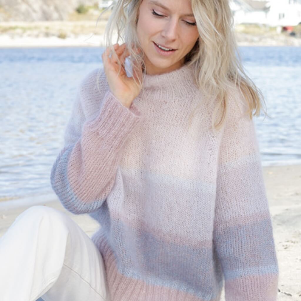 Drops Design Pattern Pullover Watercolour Horizons Sweater Strickset - Drops (PDF) bei bei bei bei Lieblingsgarn