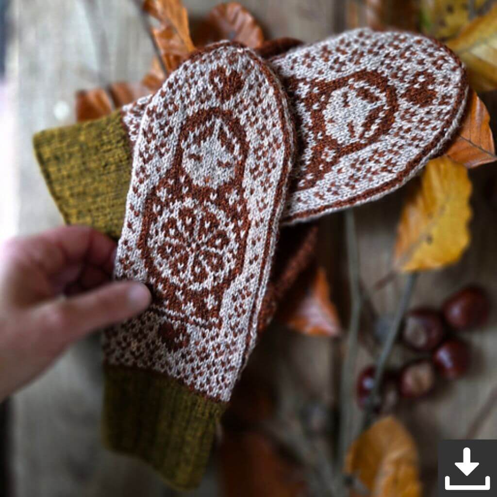 Ducathi Pattern Babushka Fäustlinge Strickanleitung - Ducathi (PDF) bei bei bei bei Lieblingsgarn