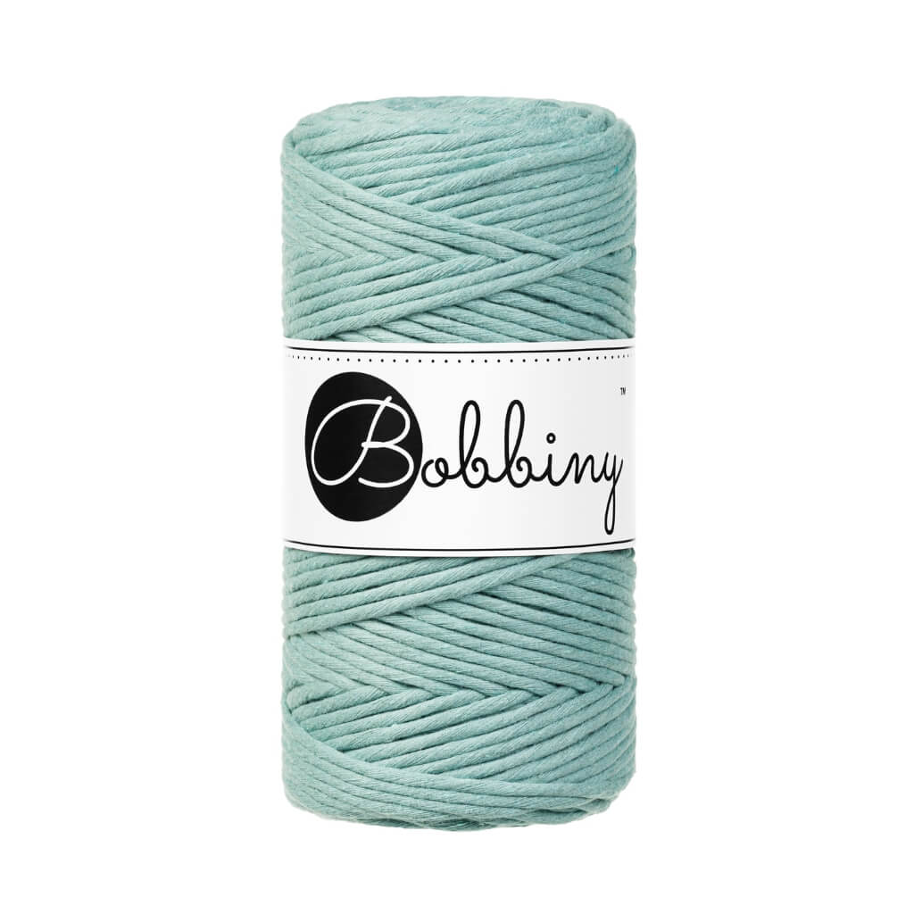 Bobbiny Makramee Garn 3mm, Farbe Duck Egg Blue – Baumwolle bei Lieblingsgarn