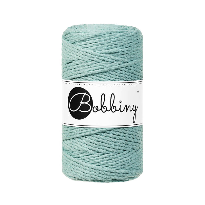 Bobbiny Makramee Garn 3mm gedreht, Farbe Duck Egg Blue – Baumwolle bei Lieblingsgarn