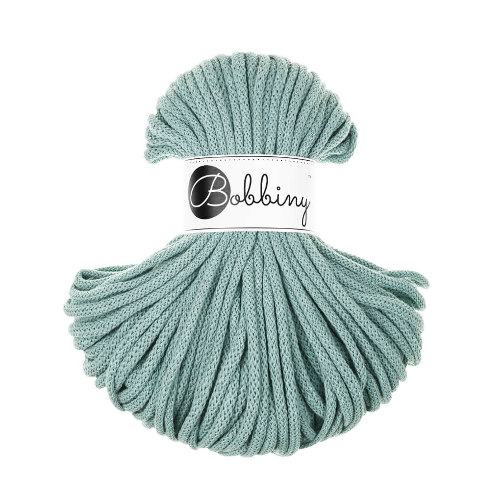 Bobbiny Premium Kordel 5 mm x 50 m, Farbe Duck Egg Blue – Baumwolle bei Lieblingsgarn