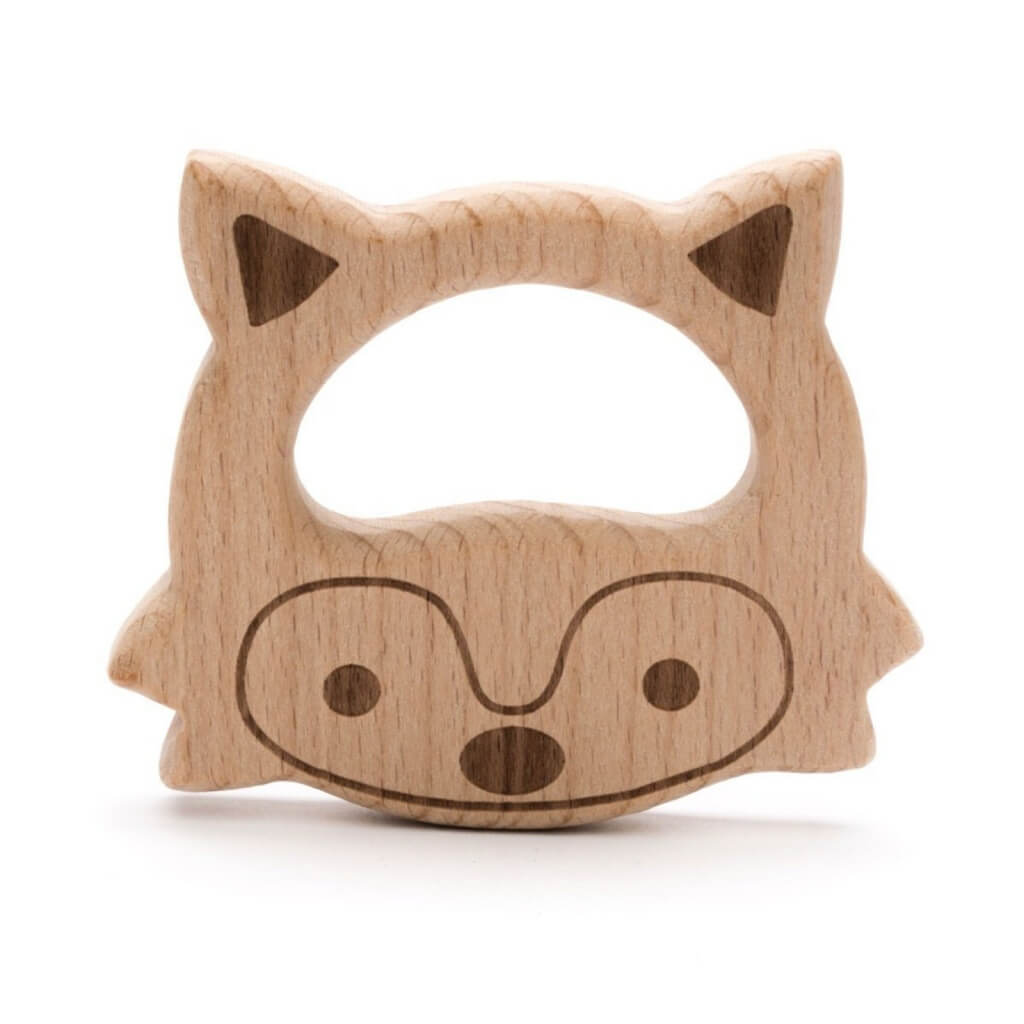 Durable Beißring Fuchs aus Holz bei bei bei bei Lieblingsgarn