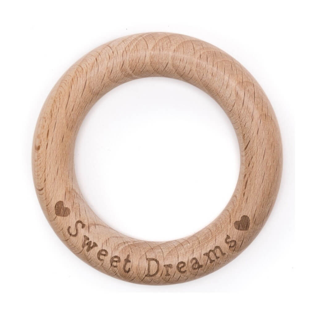Durable Baby Beißring "Sweet Dreams" aus Holz bei bei bei bei Lieblingsgarn