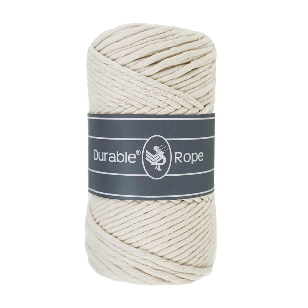 Durable Makramee Garn 3 mm x 75 m, Farbe 0326 Ivory – Baumwolle und Polyester bei Lieblingsgarn