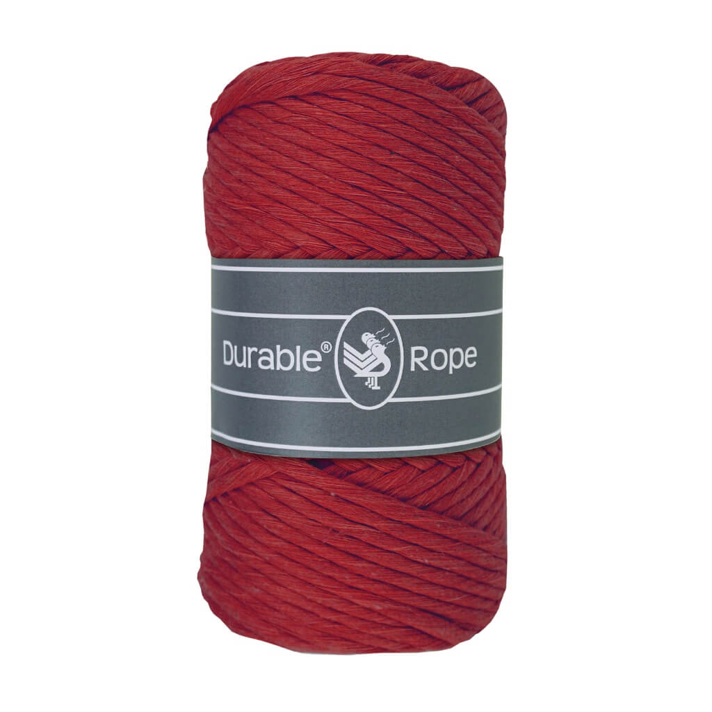 Durable Makramee Garn 3 mm x 75 m, Farbe 0316 Red – Baumwolle und Polyester bei Lieblingsgarn