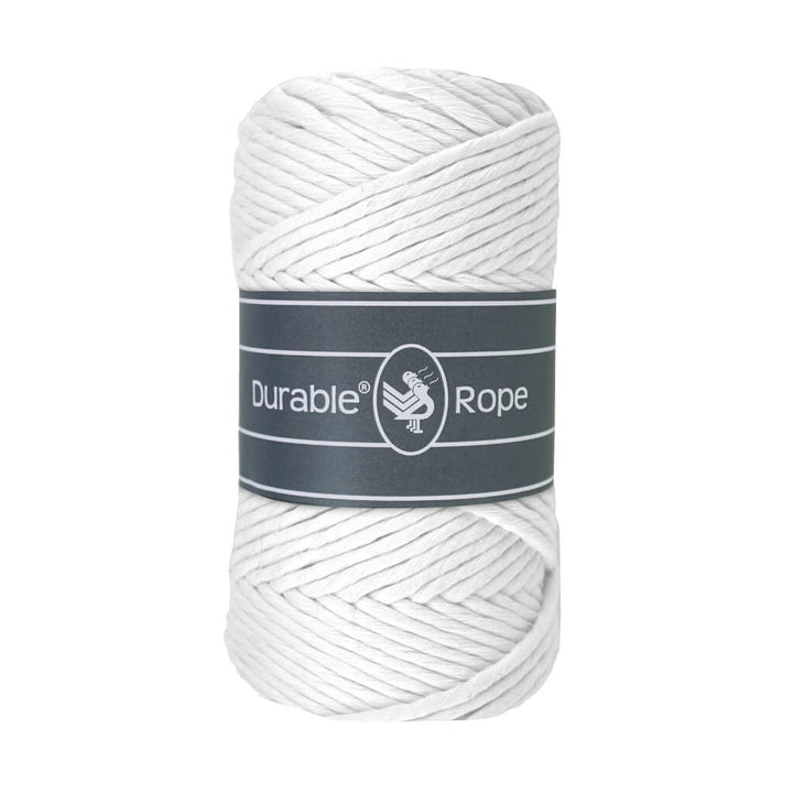 Durable Makramee Garn 3 mm x 75 m, Farbe 0310 White – Baumwolle und Polyester bei Lieblingsgarn