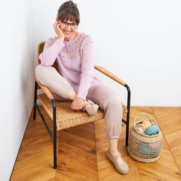 Lana Grossa Ecopuno Manoppa Sweater - Rosa P. Booklet No. 2 bei bei bei bei Lieblingsgarn