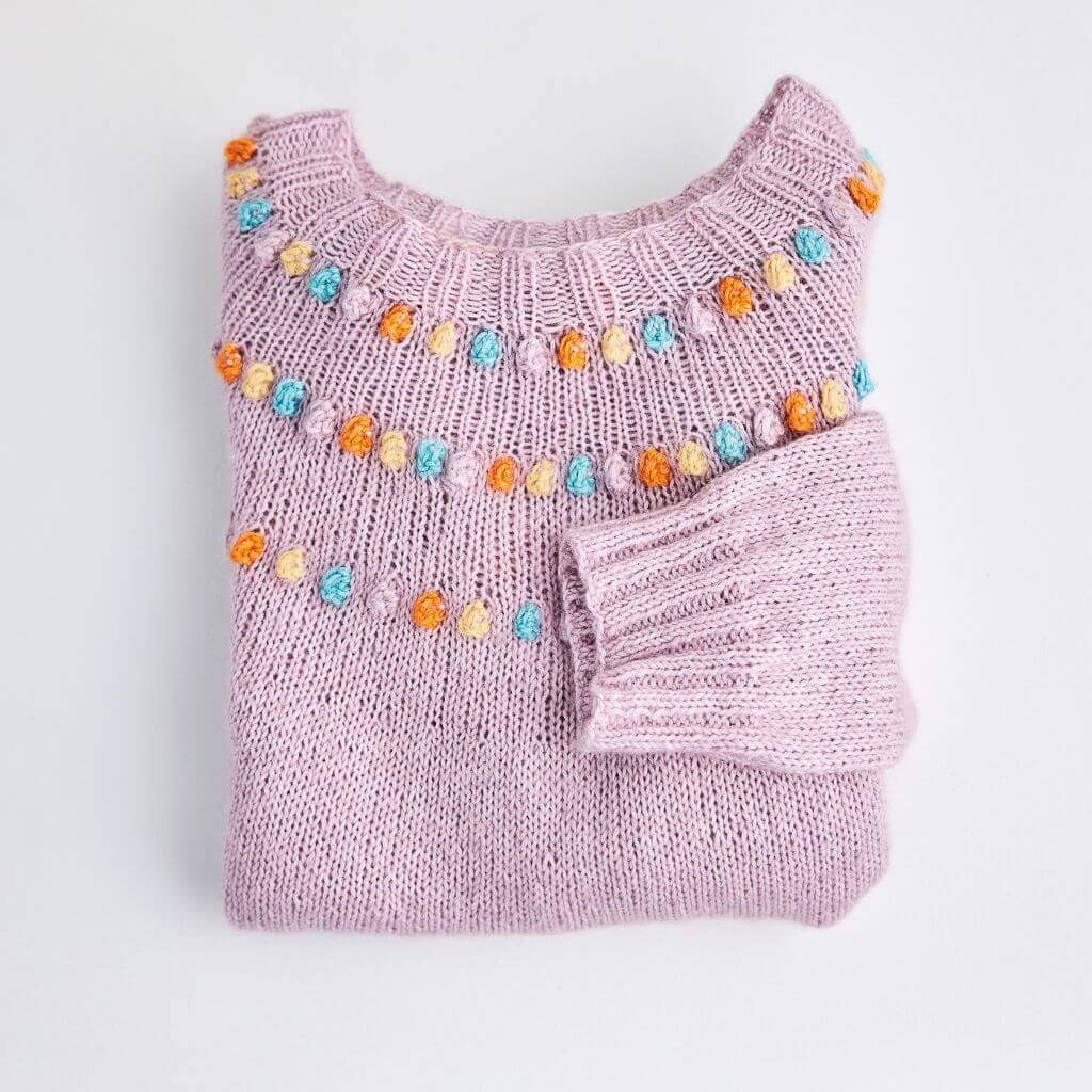 Lana Grossa Ecopuno Manoppa Sweater - Rosa P. Booklet No. 2 bei bei bei bei Lieblingsgarn