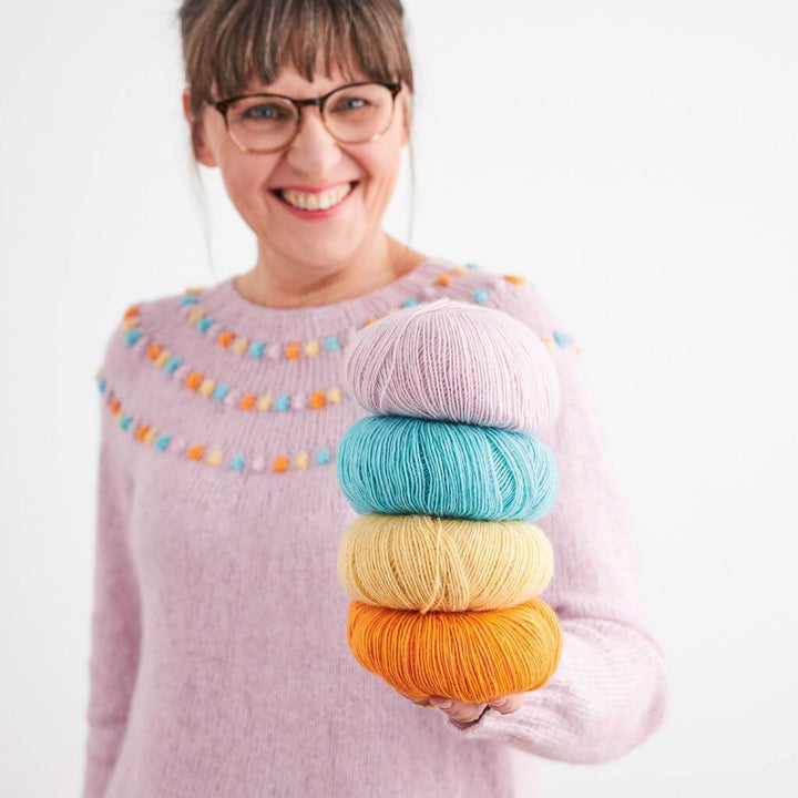Lana Grossa Ecopuno Manoppa Sweater - Rosa P. Booklet No. 2 bei bei bei bei Lieblingsgarn