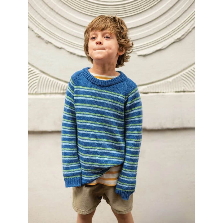 Sandnes Garn Pattern Streifenpullover Collin Sweater Junior Strickanleitung - Sandnes Garn (Heft) bei bei bei Lieblingsgarn