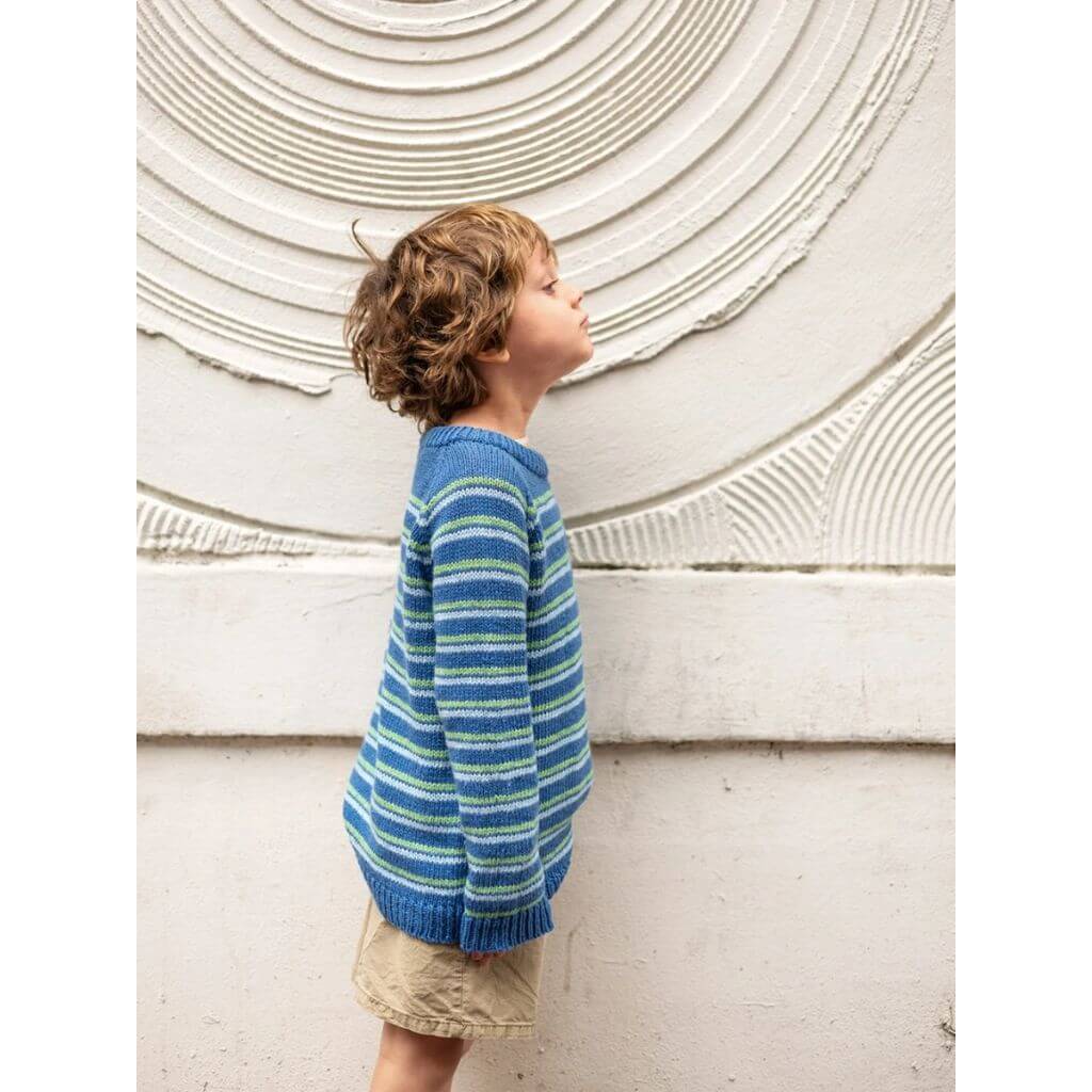 Sandnes Garn Pattern Streifenpullover Collin Sweater Junior Strickanleitung - Sandnes Garn (Heft) bei bei bei Lieblingsgarn