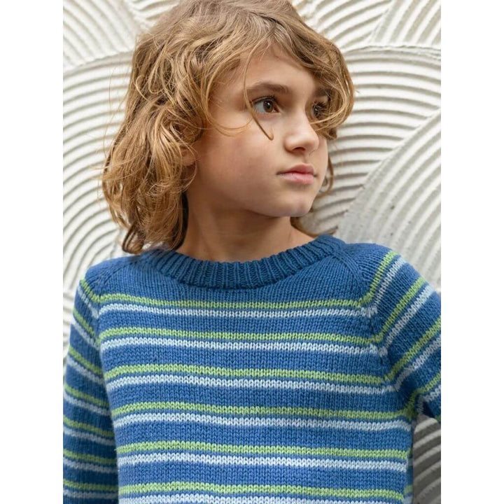 Sandnes Garn Pattern Streifenpullover Collin Sweater Junior Strickanleitung - Sandnes Garn (Heft) bei bei bei Lieblingsgarn