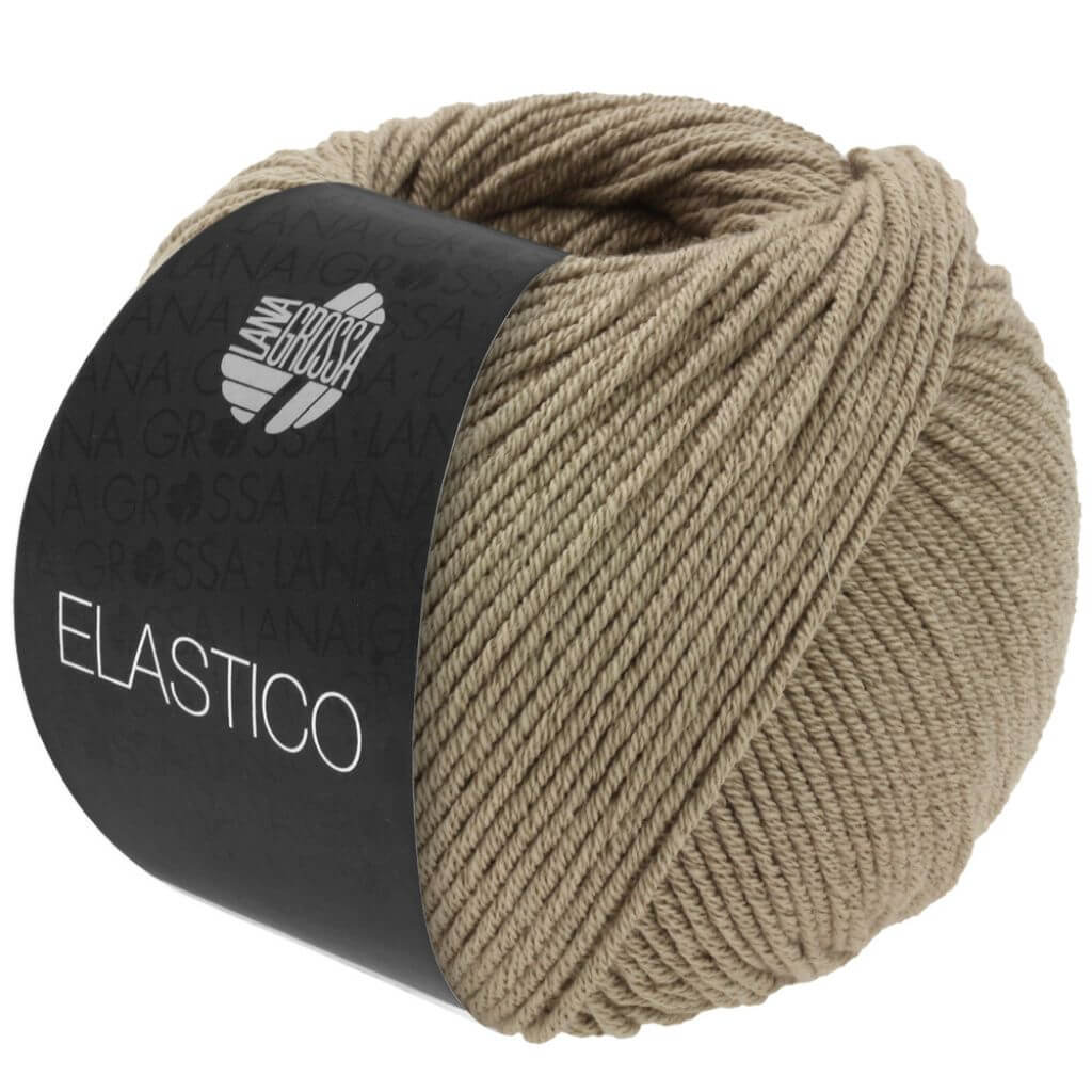 Lana Grossa Elastico, Farbe 190 Steingrau – Baumwolle und Polyester bei Lieblingsgarn
