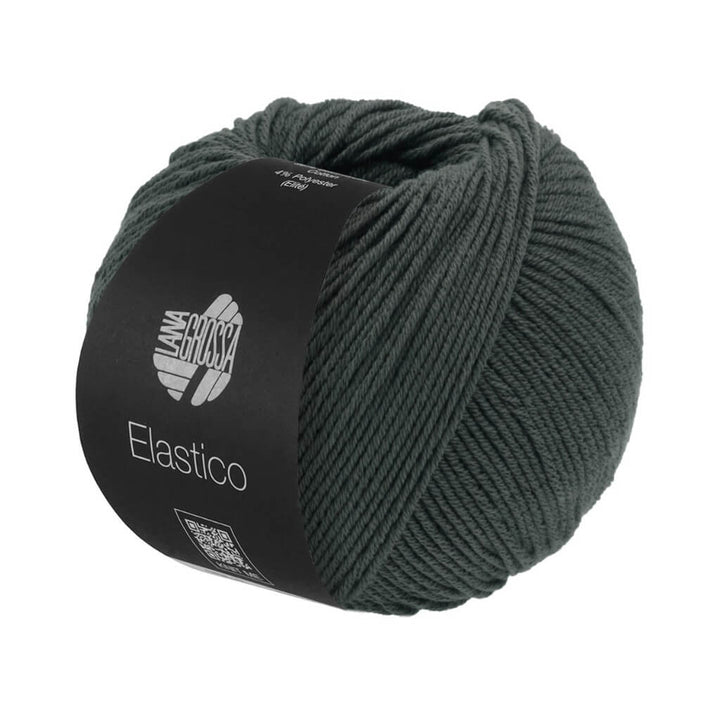 Lana Grossa Elastico, Farbe 194 Graphitgrau – Baumwolle und Polyester bei Lieblingsgarn