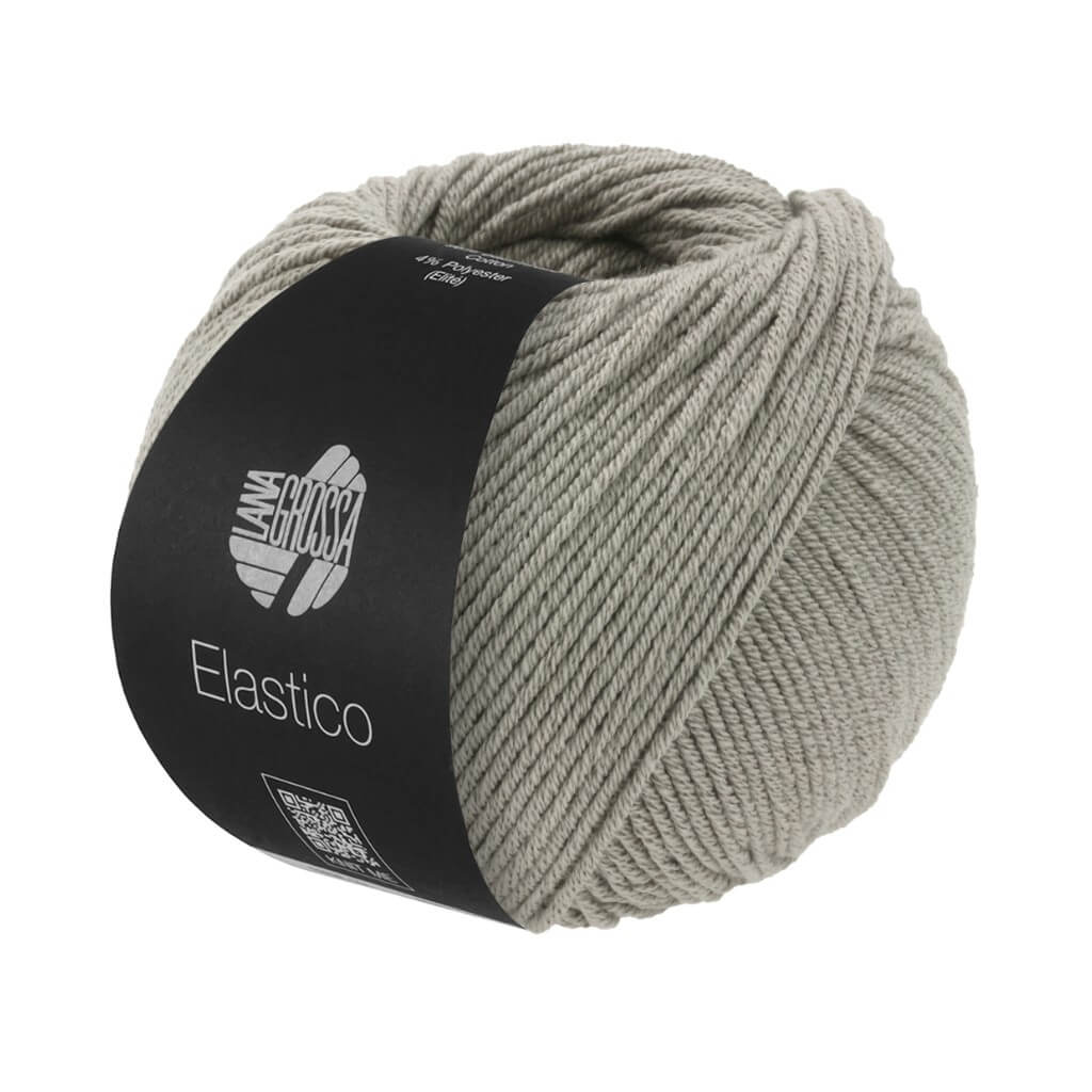 Lana Grossa Elastico, Farbe 195 Silbergrau – Baumwolle und Polyester bei Lieblingsgarn