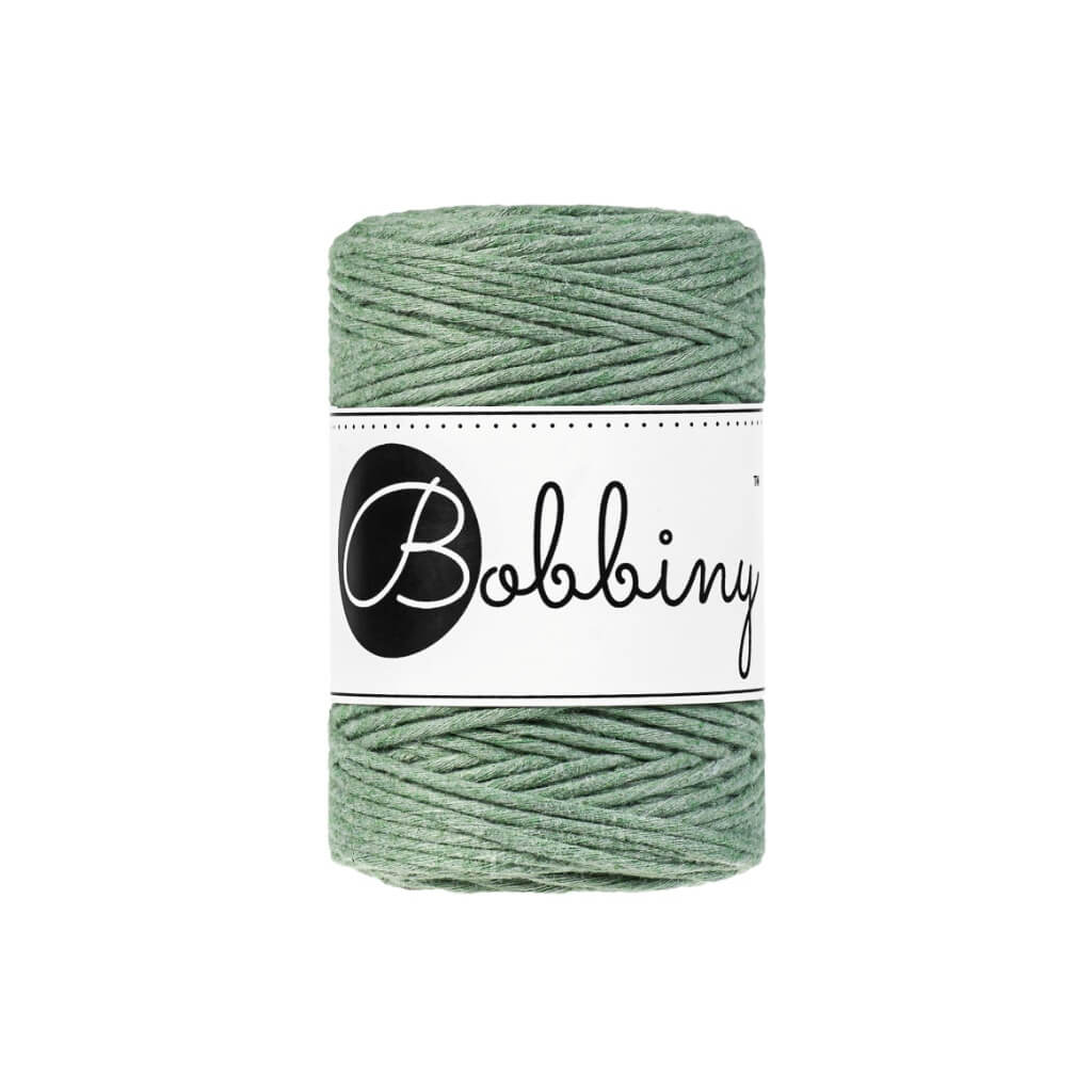 Bobbiny Makramee Garn 1,5 mm, Farbe Eucalyptus Green – Baumwolle bei Lieblingsgarn