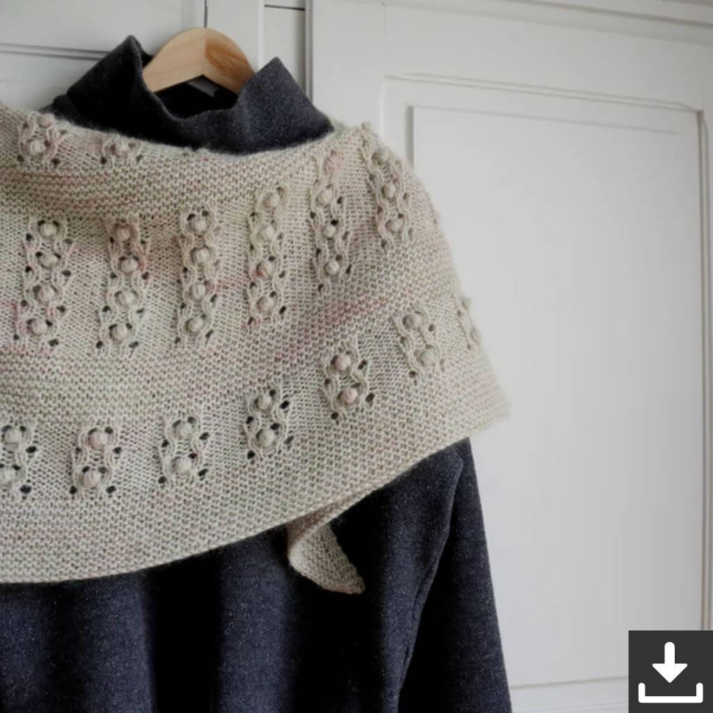 Eviknitwear Fruehling Shawl Strickanleitung - Eviknitwear (PDF) bei bei bei bei Lieblingsgarn