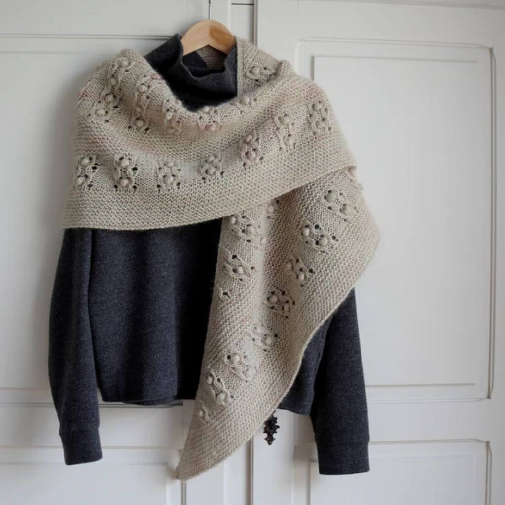 Eviknitwear Schal Frühling Shawl Strickanleitung - Eviknitwear (PDF) bei bei bei bei Lieblingsgarn