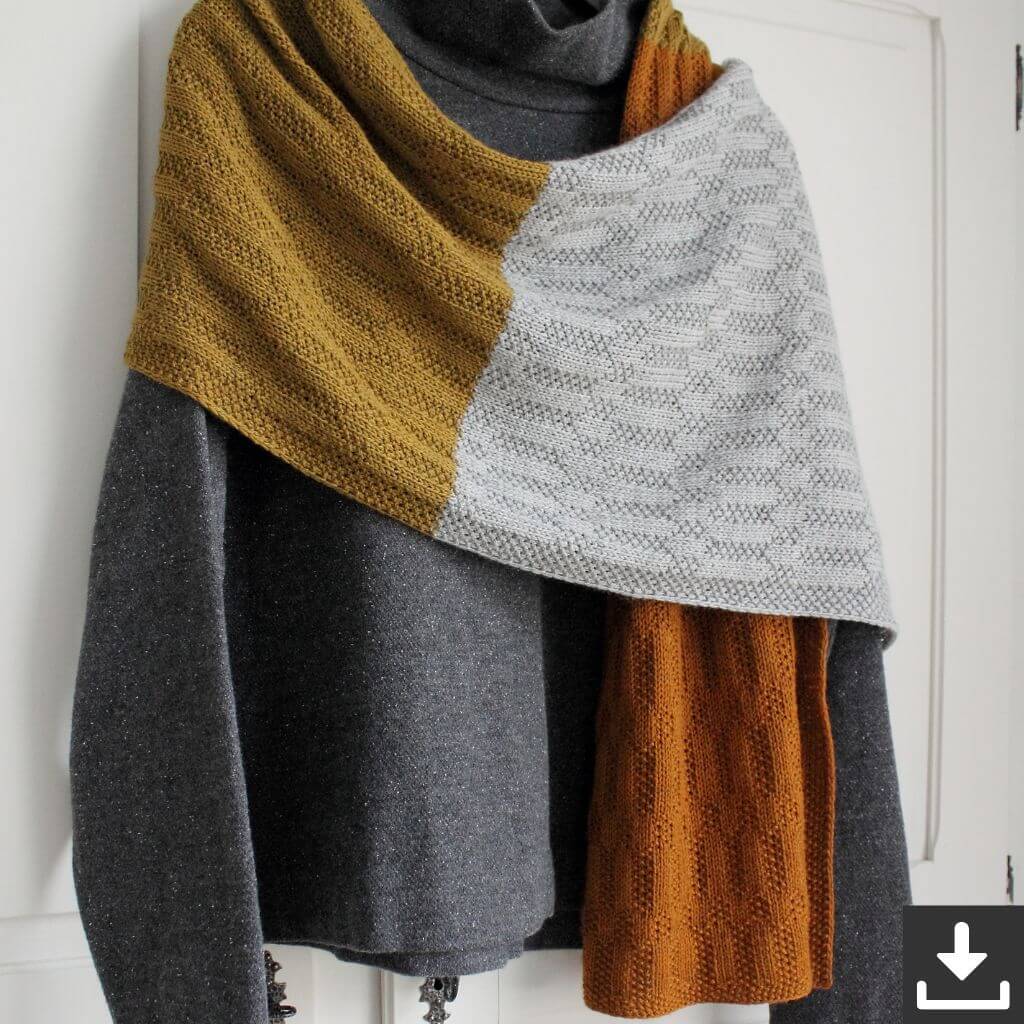 Eviknitwear Pattern Schal Listopad Shawl Strickanleitug - Eviknitwear (PDF) bei bei bei bei Lieblingsgarn