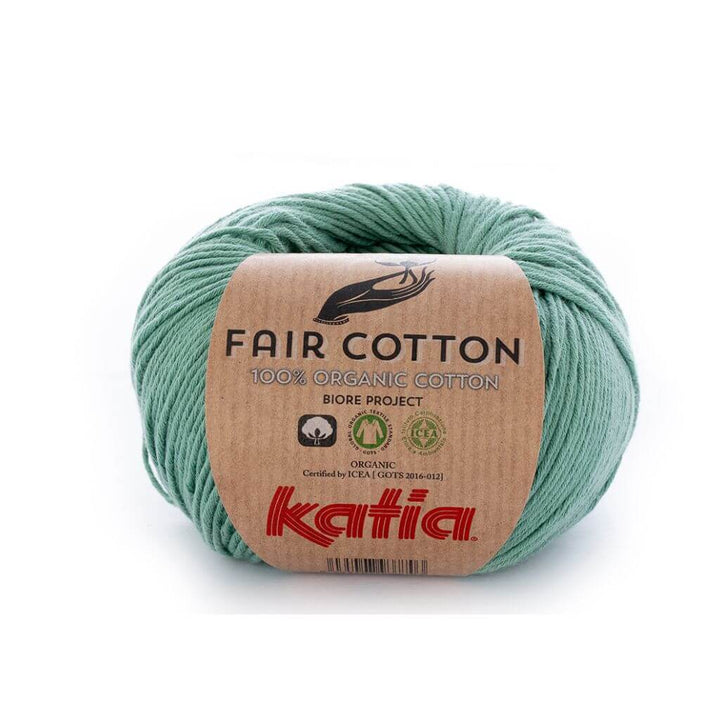Katia Fair Cotton, Farbe 17 Minzgrün – Baumwolle bei Lieblingsgarn