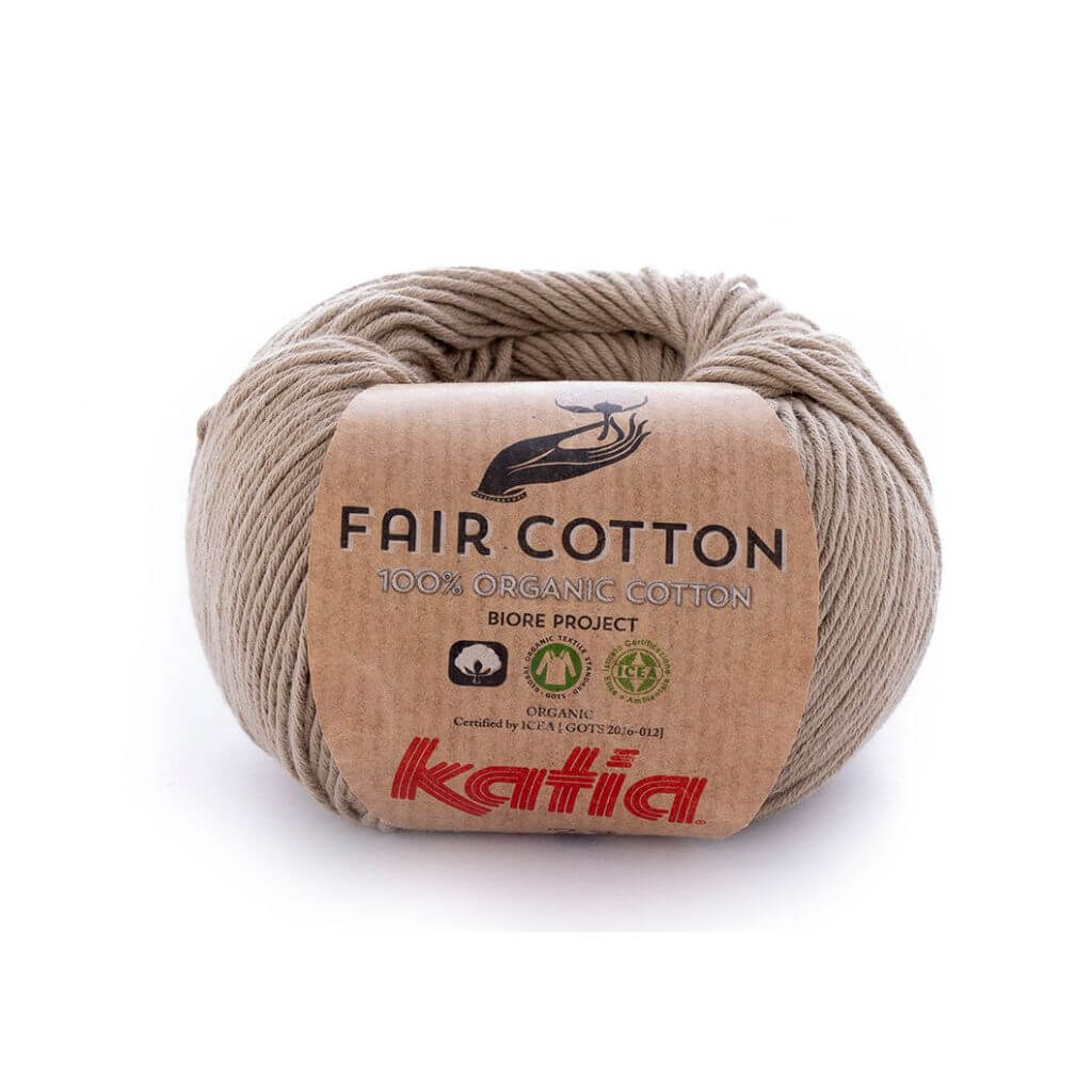 Katia Fair Cotton, Farbe 23 Rehbraun – Baumwolle bei Lieblingsgarn