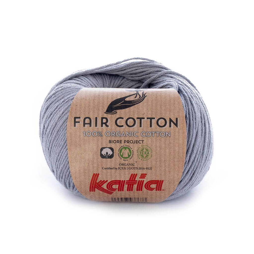 Katia 26 - Mittelgrau Katia Fair Cotton bei bei bei bei bei bei bei bei Lieblingsgarn