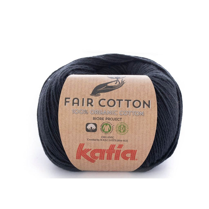 Katia Fair Cotton, Farbe 2 Schwarz – Baumwolle bei Lieblingsgarn
