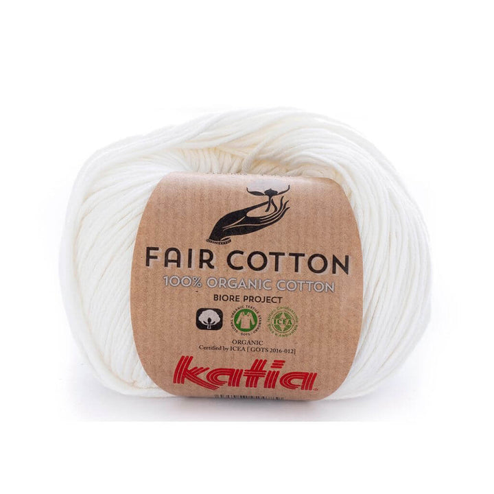 Katia Fair Cotton, Farbe 3 Naturweiß – Baumwolle bei Lieblingsgarn