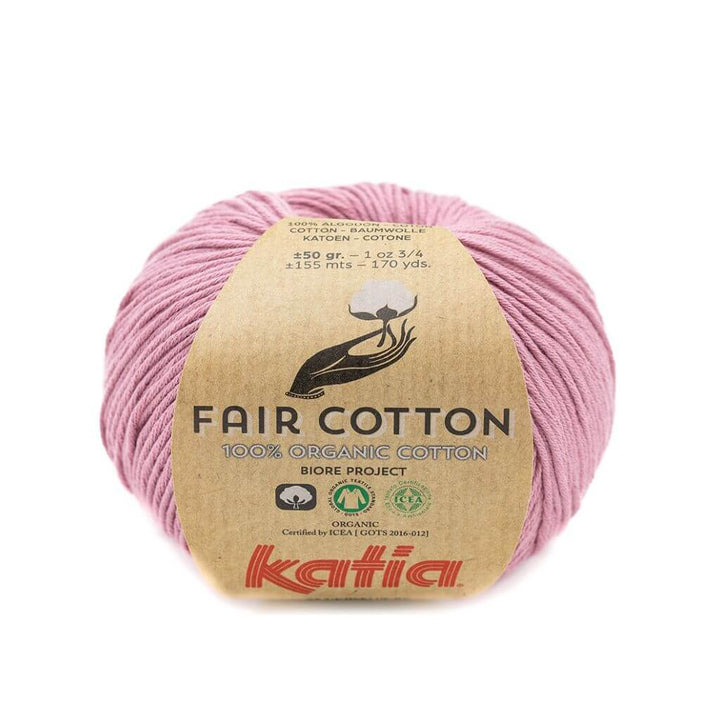 Katia Fair Cotton, Farbe 40 Hellmalve – Baumwolle bei Lieblingsgarn