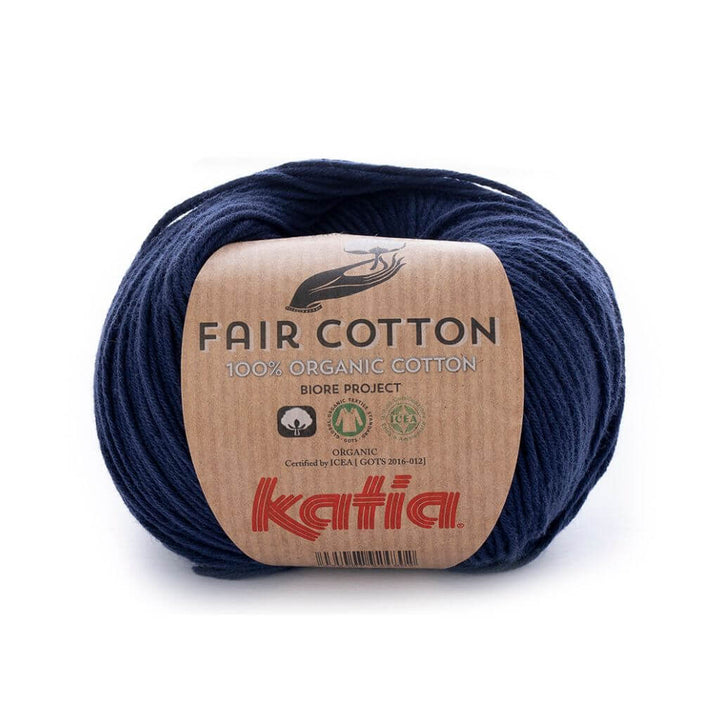 Katia Fair Cotton, Farbe 5 Dunkelblau – Baumwolle bei Lieblingsgarn