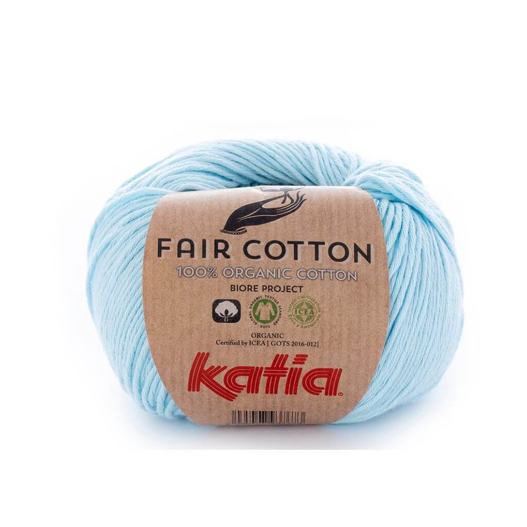 Katia 8 - Hellhimmelblau Katia Fair Cotton bei bei bei bei bei bei bei bei Lieblingsgarn