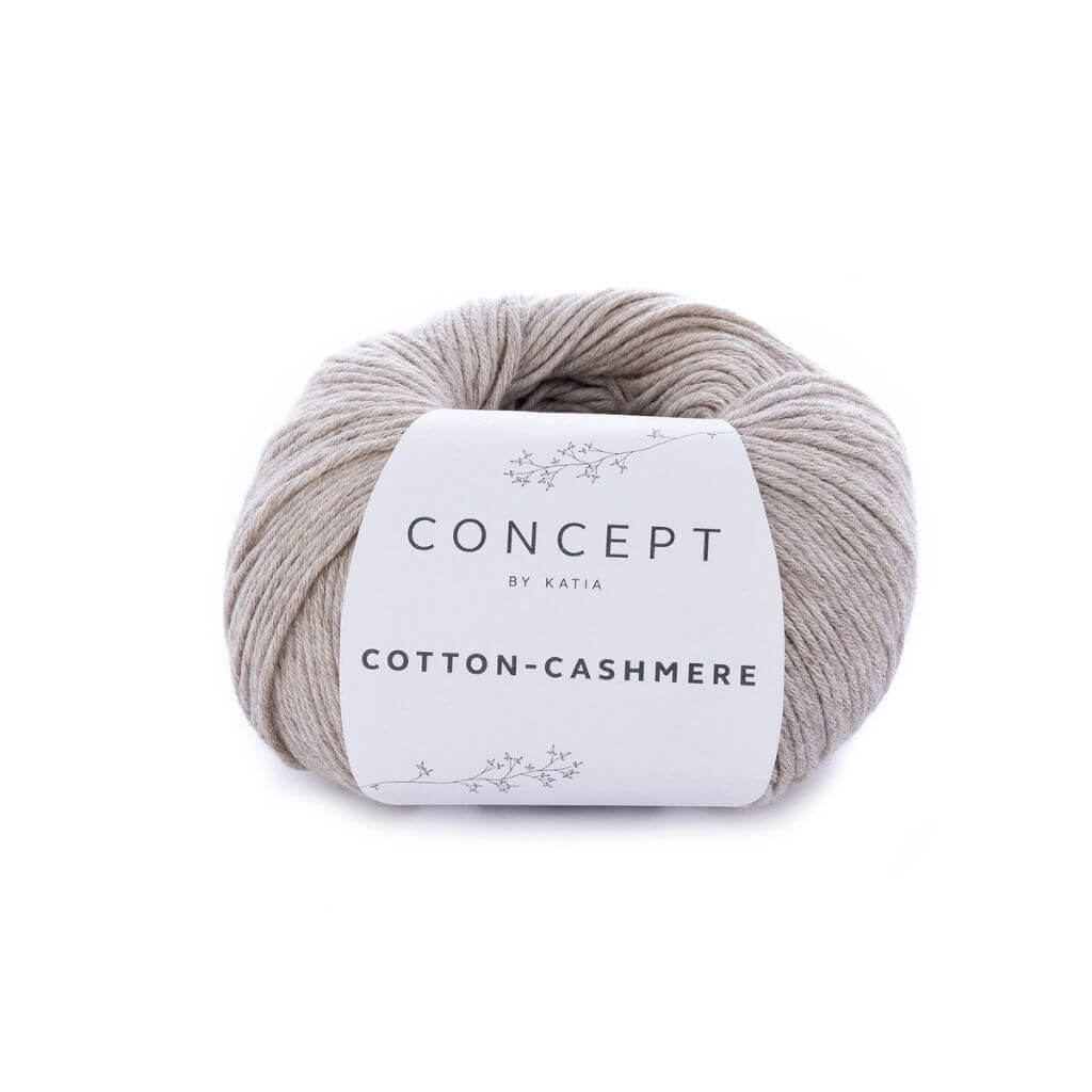 Katia Concept Cotton Cashmere, Farbe 55 Mittelbeige – Baumwolle und Kaschmir bei Lieblingsgarn