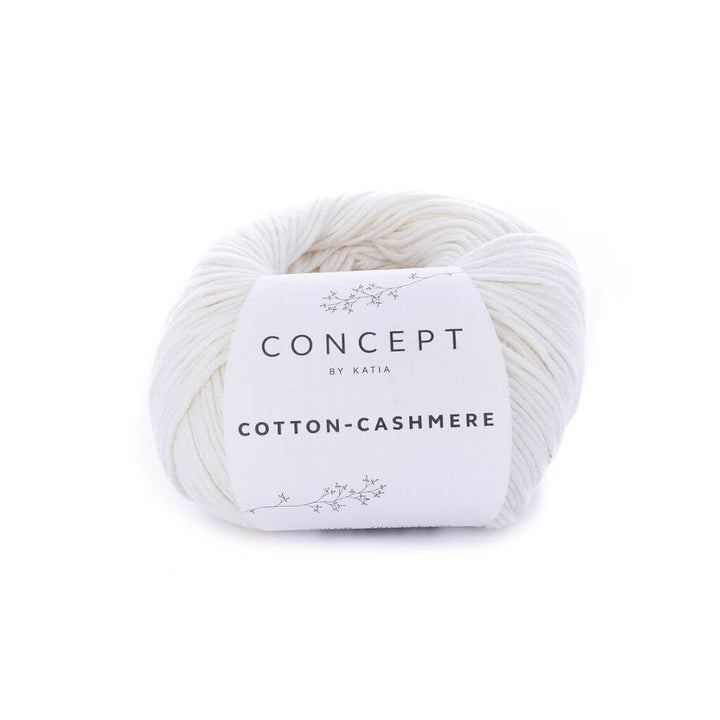 Katia Concept Cotton Cashmere, Farbe 53 Naturweiß – Baumwolle und Kaschmir bei Lieblingsgarn