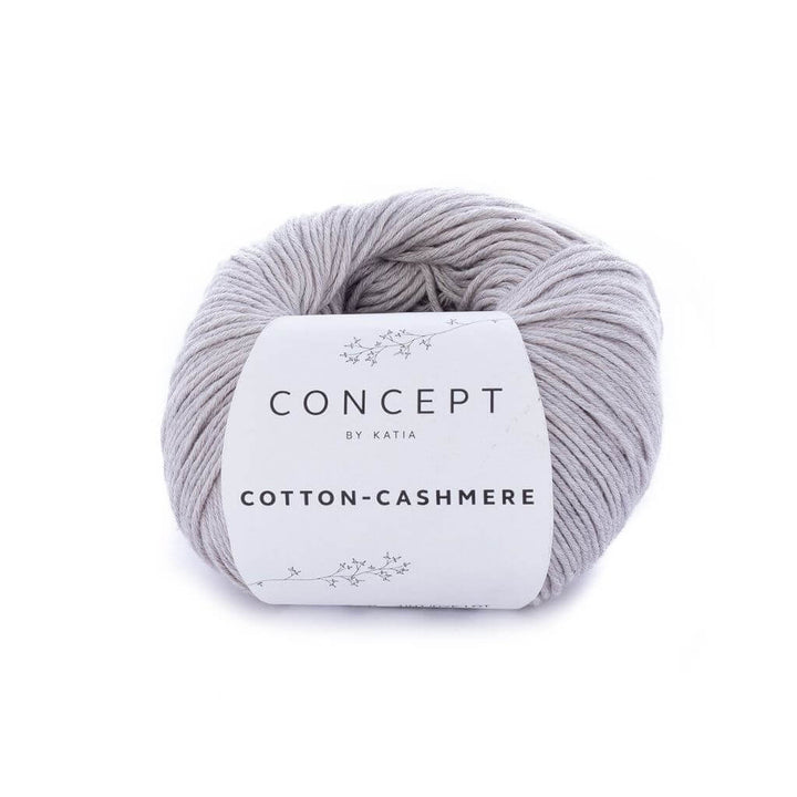 Katia Concept Cotton Cashmere, Farbe 56 Steingrau – Baumwolle und Kaschmir bei Lieblingsgarn